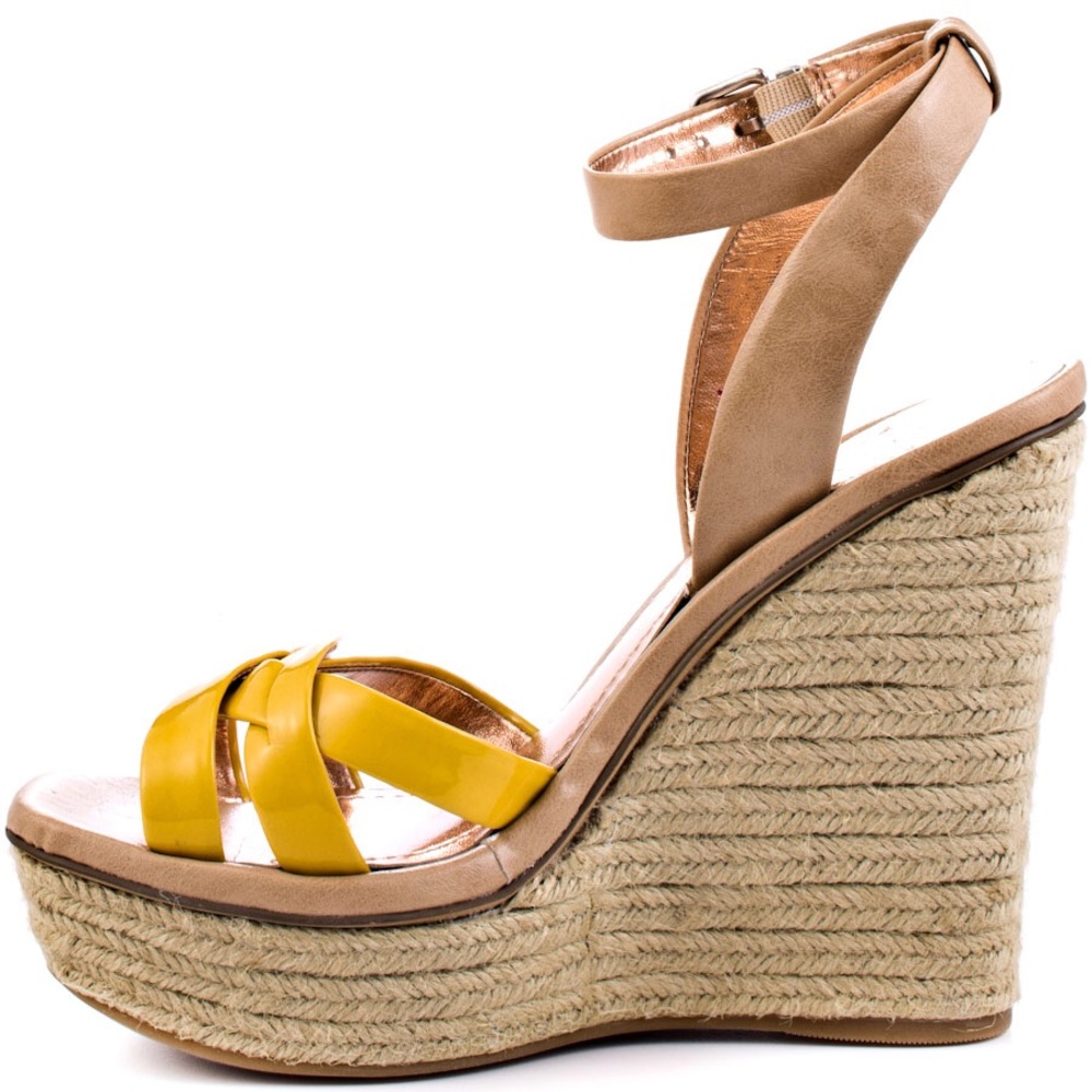 Bcbg lemon wedge sandals