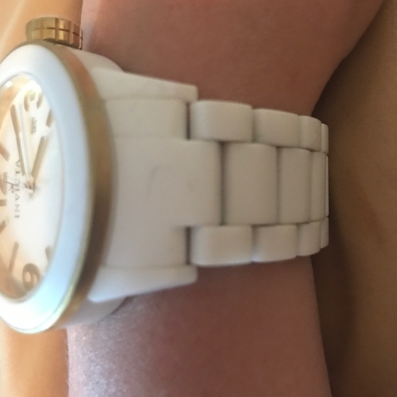Invicta White Ceramic & Gold Watch