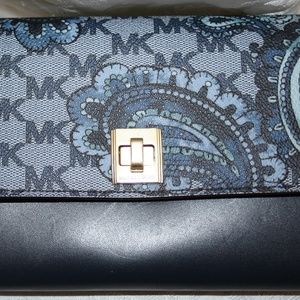 MICHAEL KORS PAISLEY NAVY NATALIE XLARGE WALLET ON MICHAEL KORS PAISLEY NAVY NATALIE XLARGE WALLET ON