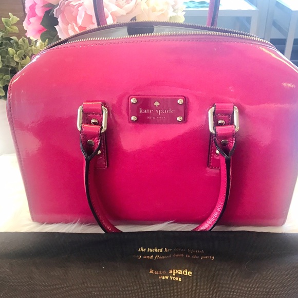 Kate Spade Purse ♠️ - Hot Pink - Picture 3 of 4