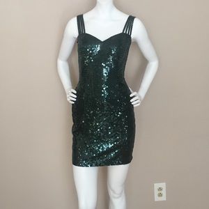 Green Sequined Dress