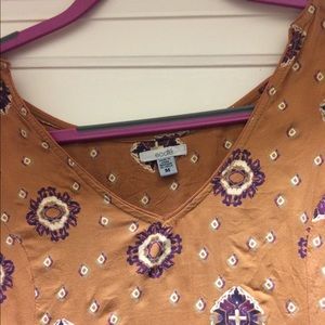 Short burnt orange dress from Urban Outfitters