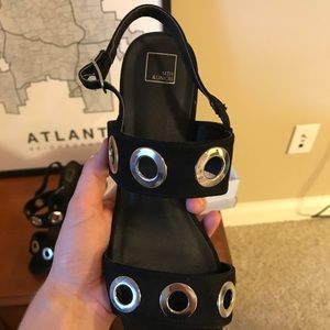 14th & Union Shoes - Black suede 14th and Union heels. Silver grommets! 14th & Union Shoes - Black suede 14th and Union heels. Silver grommets!