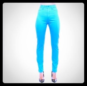 Teal Skinny Jeggings