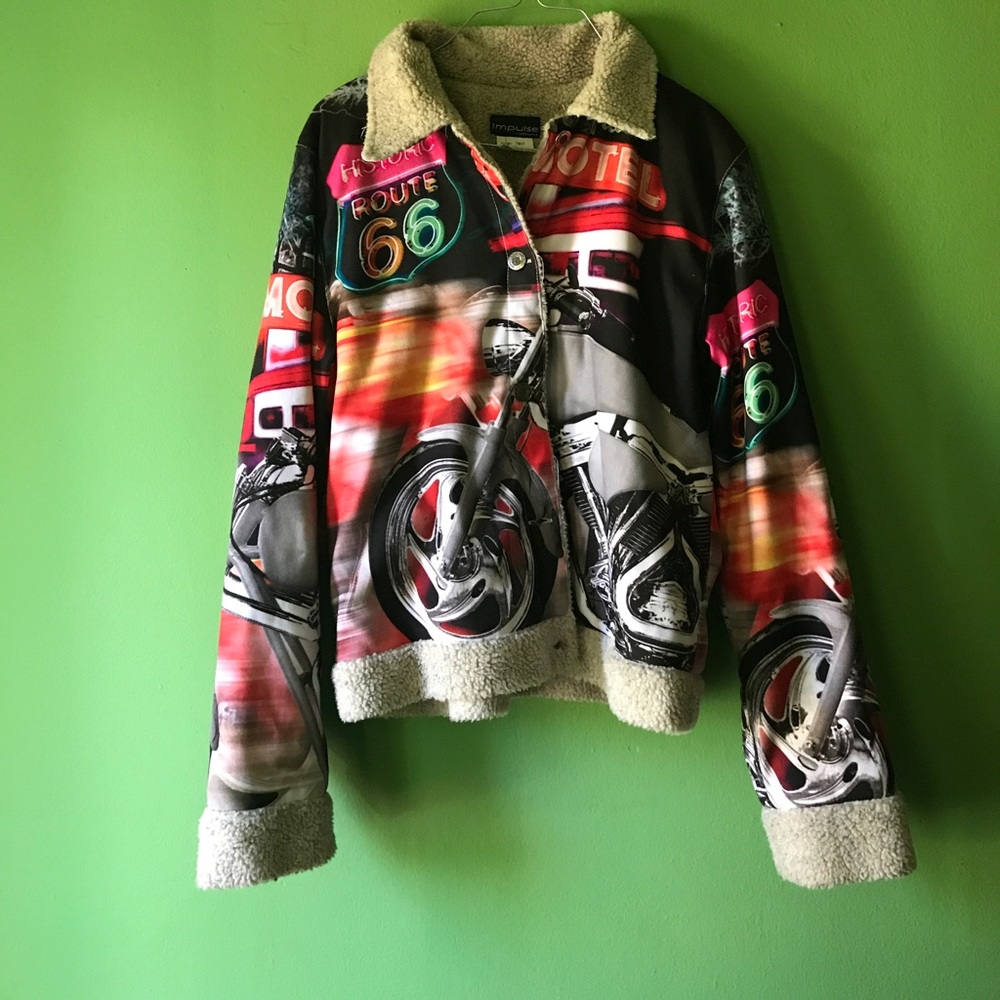 Sexy biker jacket .