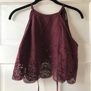 Missguided Backless Crop Top Missguided Backless Crop Top
