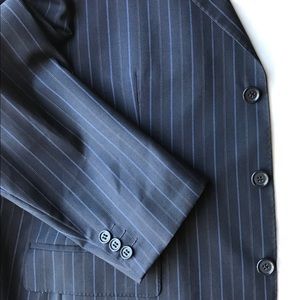 42S Ermenegildo Zegna Gritti Navy Pinstripe Jacket
