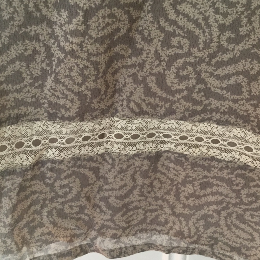 Paul & Joe silk skirt with lace trim