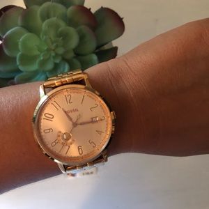 Rose Gold Fossil Watch Rose Gold Fossil Watch