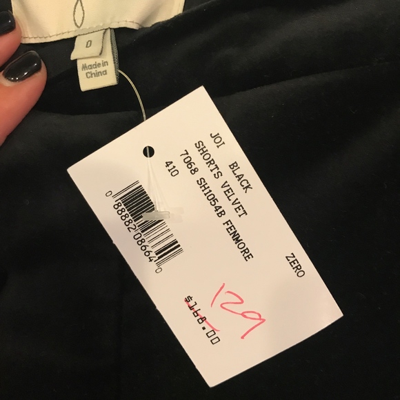 Joie Suede Black Shorts - Picture 4 of 4