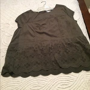 Faux Suede Top XLarge. New without tags. Faux Suede Top XLarge. New without tags.