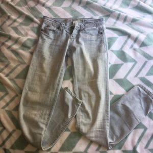 Light Blue Low Rise Skinny Jeans