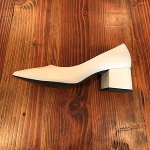 White Zara block heel White Zara block heel