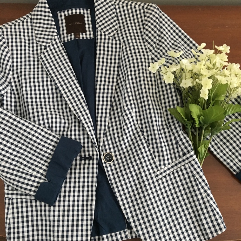 Gingham blazer