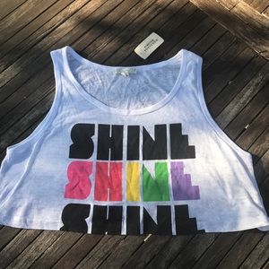 shine shine shine crop top shine shine shine crop top