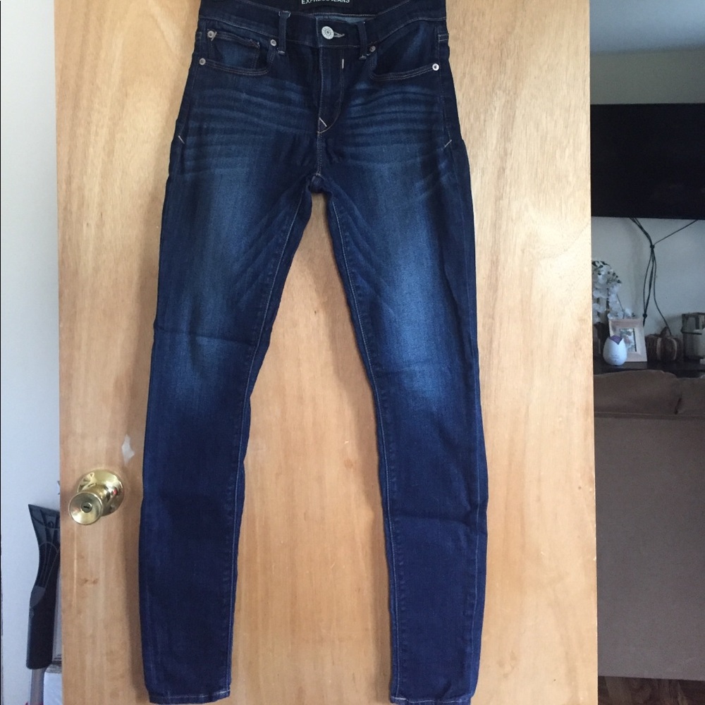Express high rise skinny jeans