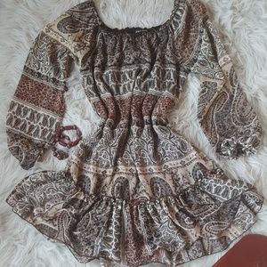 Paisley print dress