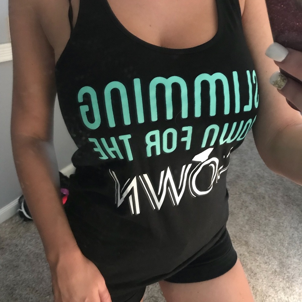 Slimming Down For The Gown -Racerback Tank Top