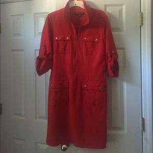 SHARAGANO- Women's size 10 Red Dress