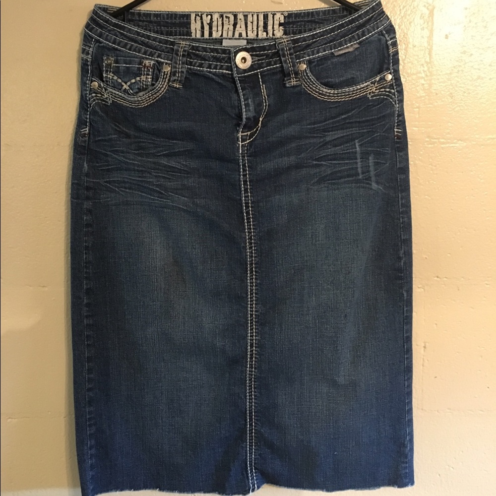 jean skirt