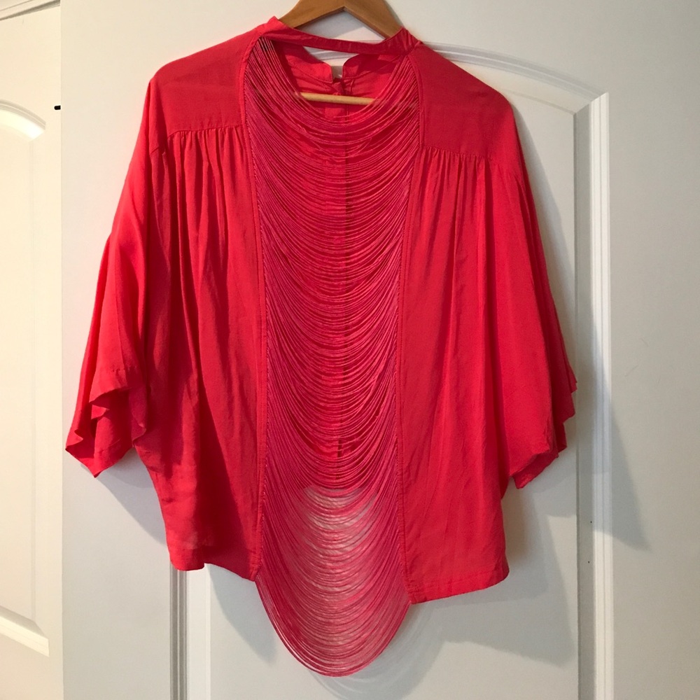 Fringe back top
