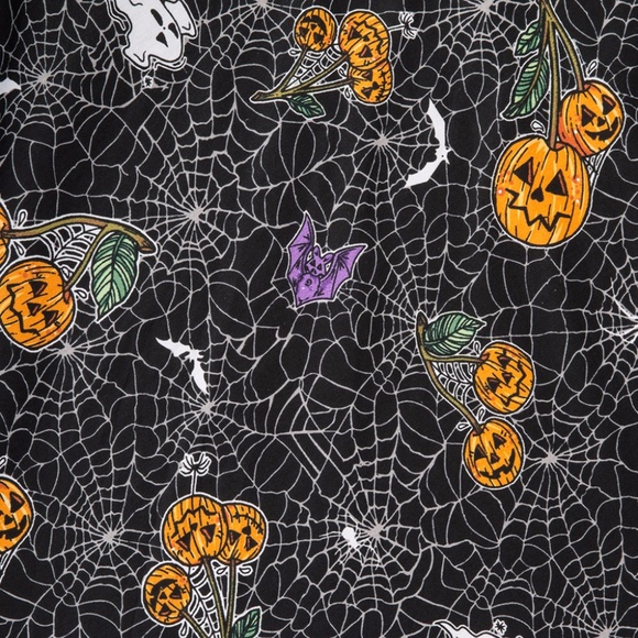 NEW Hell Bunny Harlow Halloween Skirt Rockabilly - Picture 3 of 4