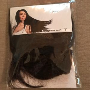 Bellami wrap ponytail dark brown