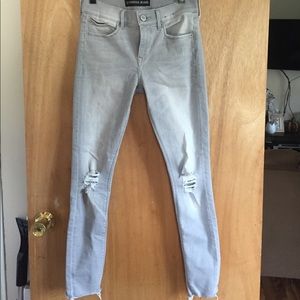 Express skinny jeans mid rise