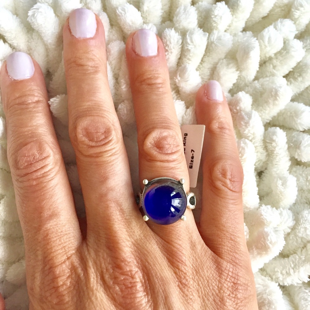 LINK BAND ROUND STATEMENT MOOD RING - Picture 4 of 5