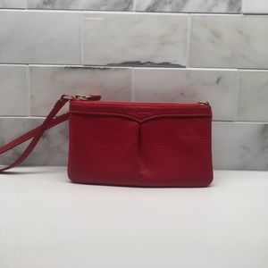 SALE TODAY Red Leather Dooney & Bourke Wristlet