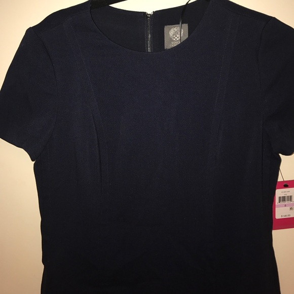 Navy, short sleeve dress - Picture 2 of 5