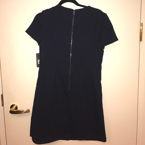 Navy, short sleeve dress - Picture 3 of 5