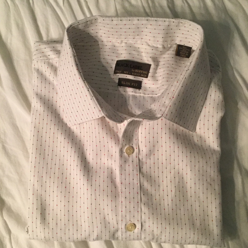 Black Label by Ruffini Italy Dress Shirt (F-44)