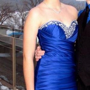 Bright Blue Prom Dress // Alfred Angelo // Size 6