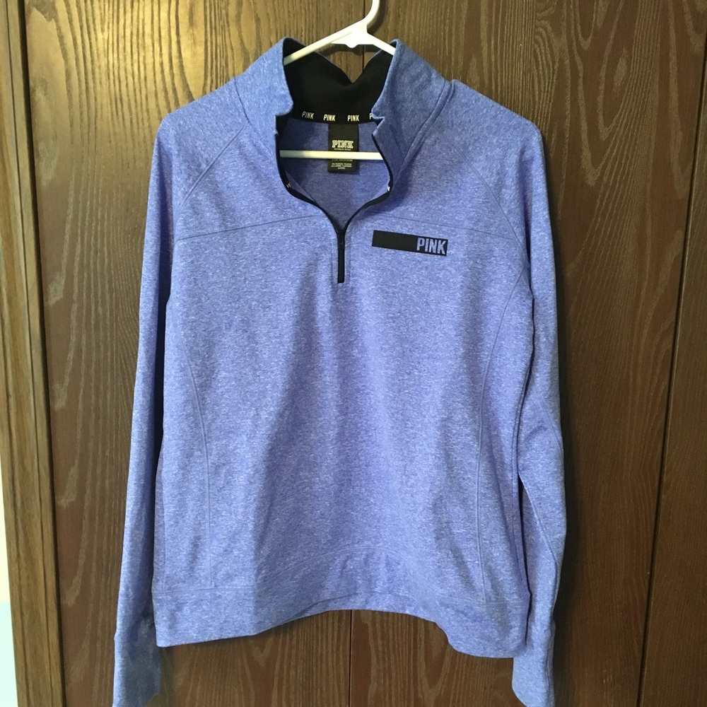 Pink! Indigo Quarter Zip