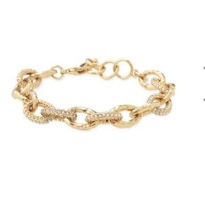 Stella & Dot Christina gold chain link bracelet