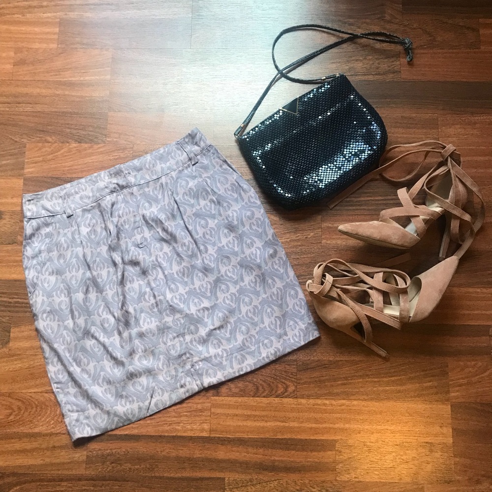 2 For 10$ Bundle || Purple paisley print skirt