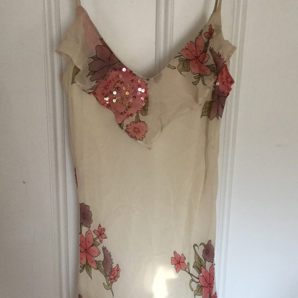 Sue Wong floral silk gown