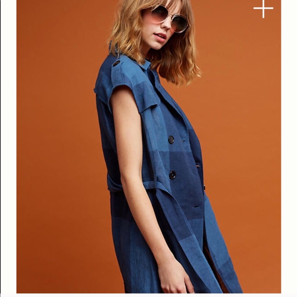 ❤️SOLD❤️ANTHROPOLOGIE by Eva Franco Trench Dress - Picture 2 of 7