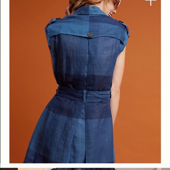 ❤️SOLD❤️ANTHROPOLOGIE by Eva Franco Trench Dress - Picture 3 of 7
