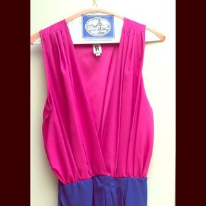 Super cute pink and blue party dress