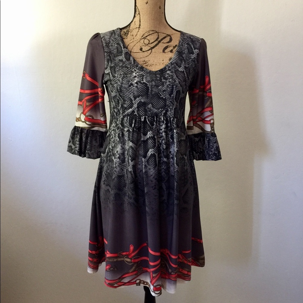 ICE SILK DRESS, REALLY PRETTY FOR FALL!  SIZE (S)