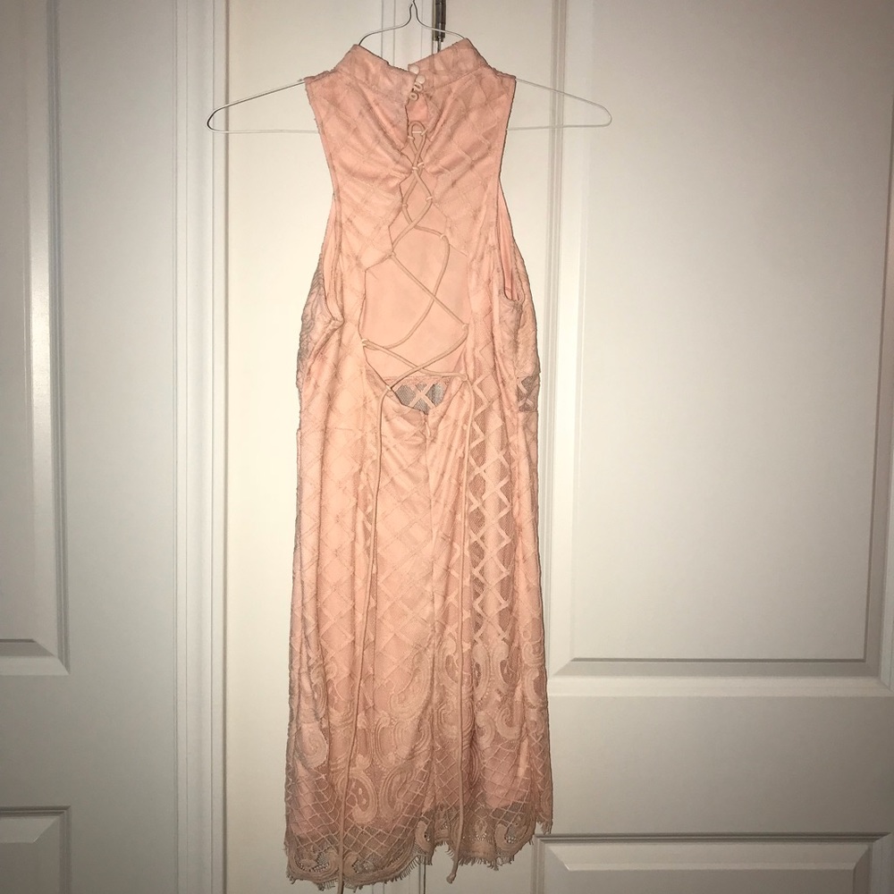 Boutique lace dress with tie back