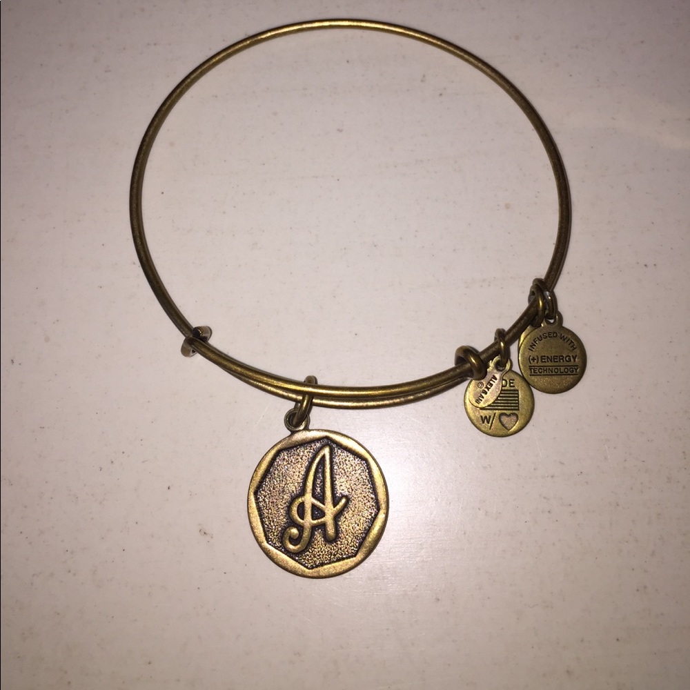 Alex and Ani Initial A Charm Bangle