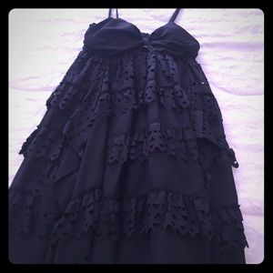Black chic dress with keyhole cutout
