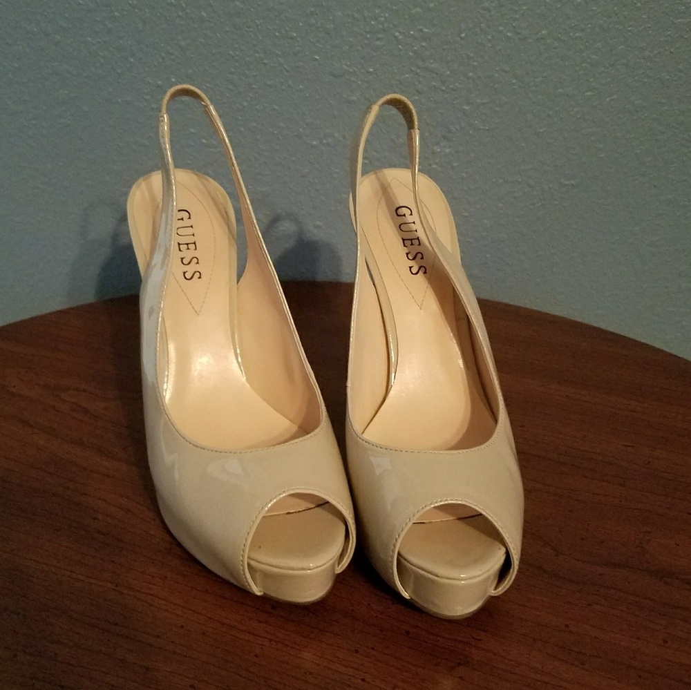 Guess sling back heels