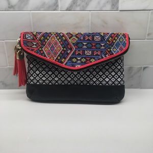 Aldo Aztec stitched cross body bag / clutch