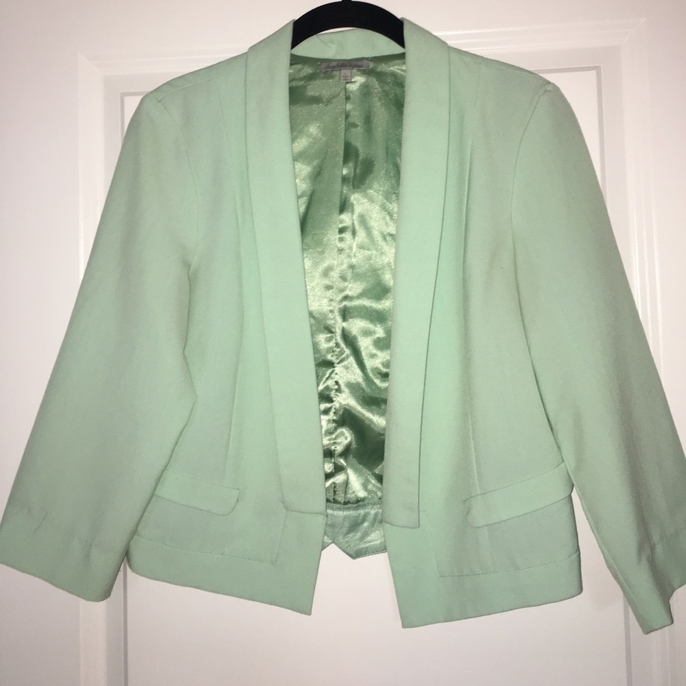 Mint green blazer