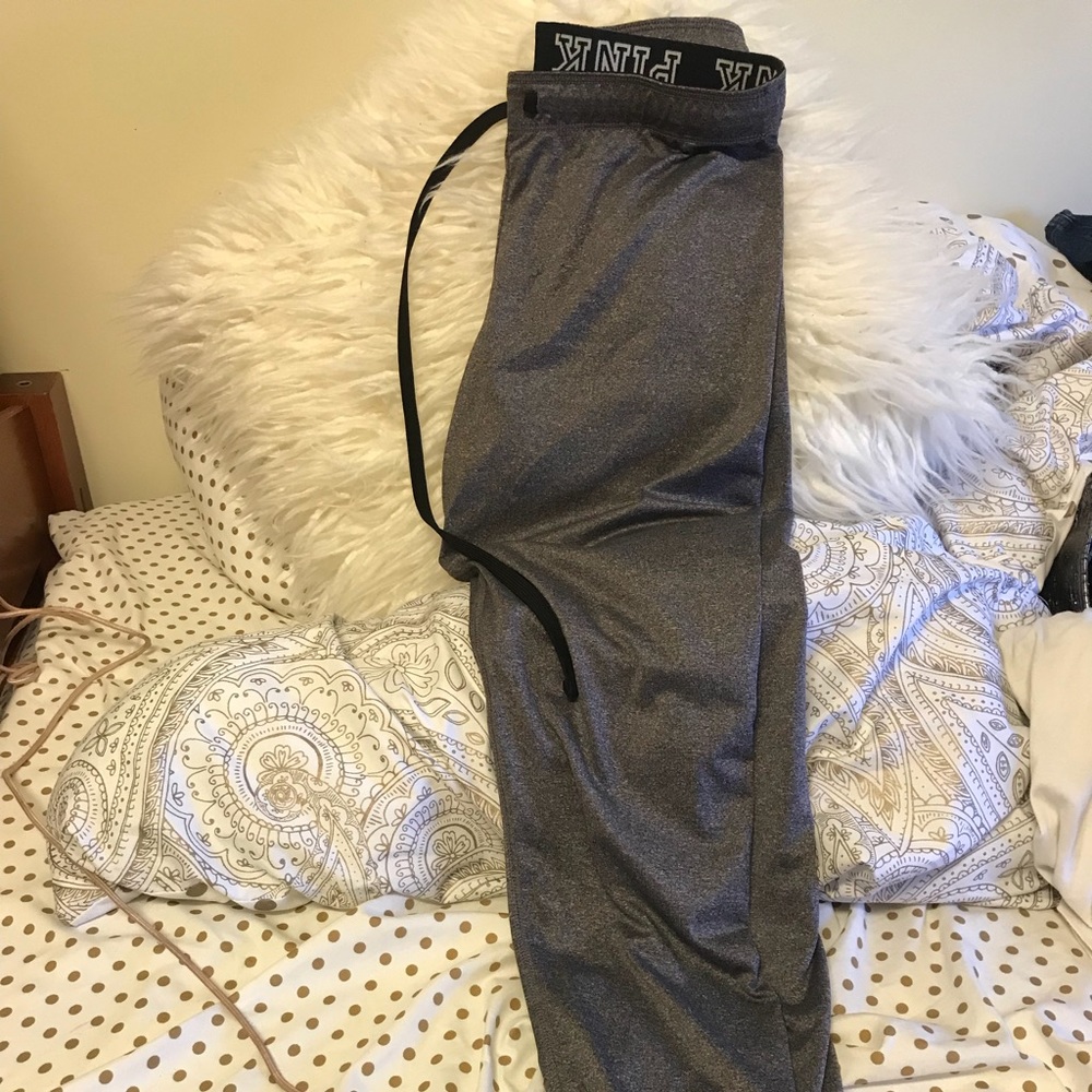 VS PINK Grey Jogger Pants