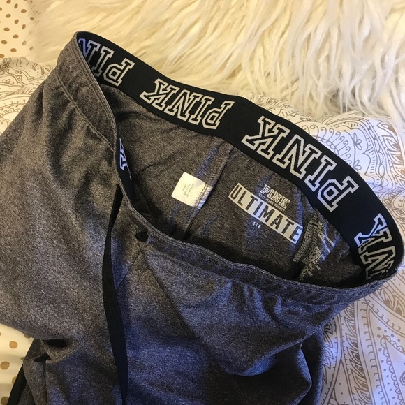VS PINK Grey Jogger Pants - Picture 2 of 3